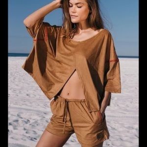 Brand new never worn tribe Kelley suede dawn suit